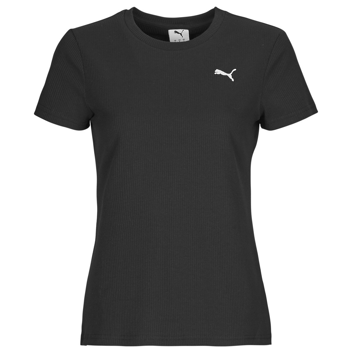 Puma  ESS ELEVATED RIB TEE  Černá