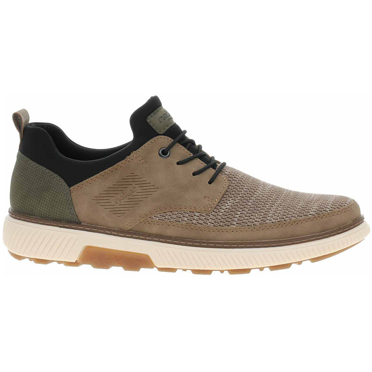 Rieker  Pánské polobotky  B3354-64 beige  Hnědá