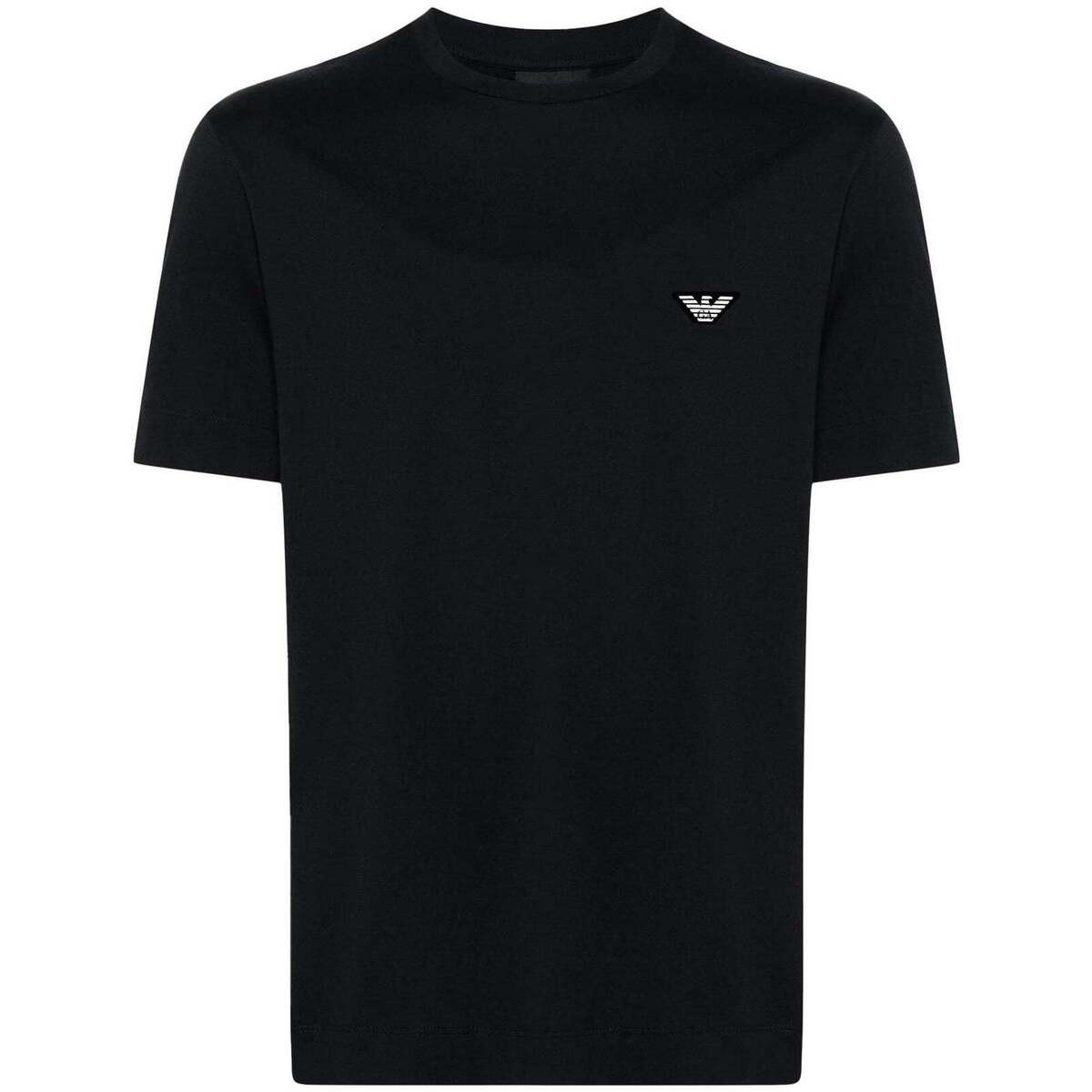 Emporio Armani  Beach Crew Neck T-Shirt Black  Černá