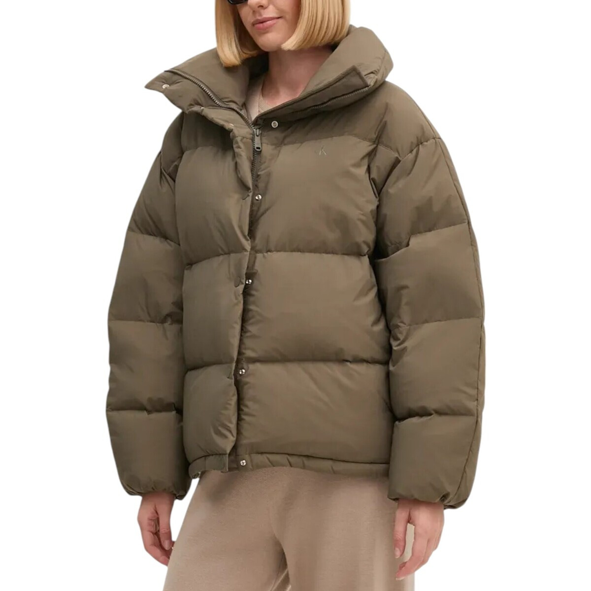 Calvin Klein Jeans  RELAXED PUFFER J20J224922  Hnědá