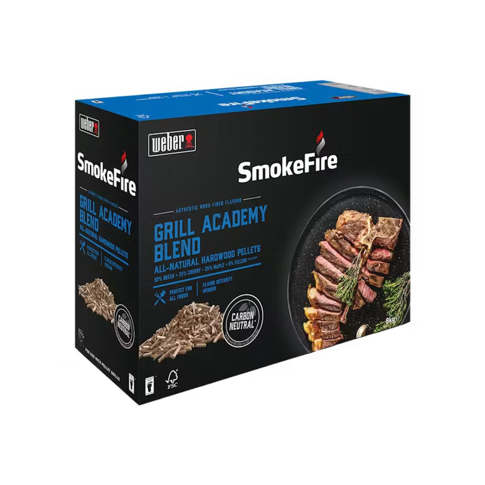 Přírodní dřevěné pelety Weber Grill Academy - Blend, 8 kg