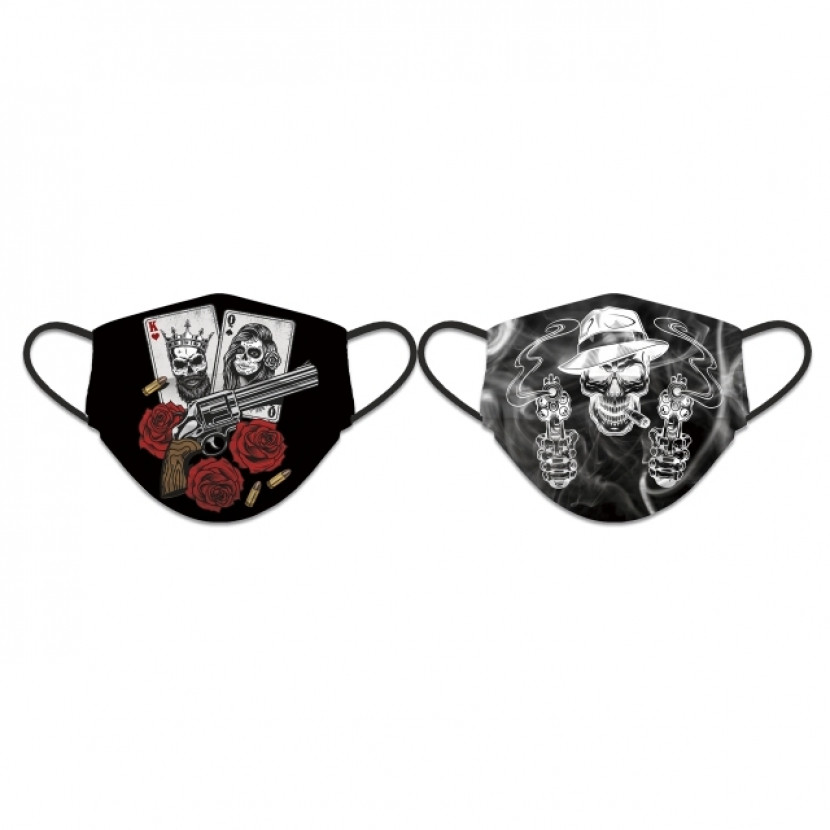 Rouška Albainox Negro oboustranná - černá