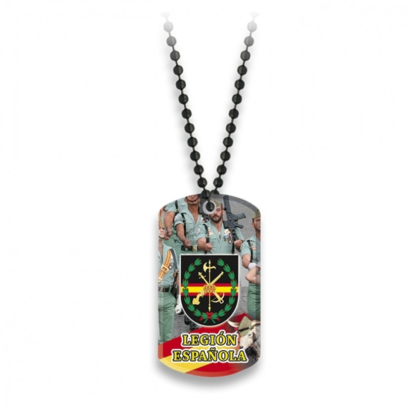 Známka Dog Tag Albainox Legión Espaňola - barevná
