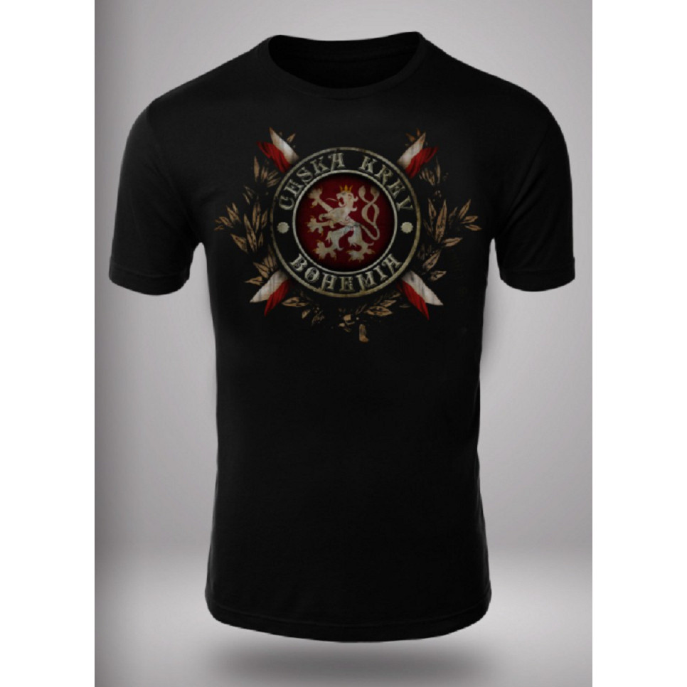 Triko pánské Česká krev Bohamia Lion - černé, M
