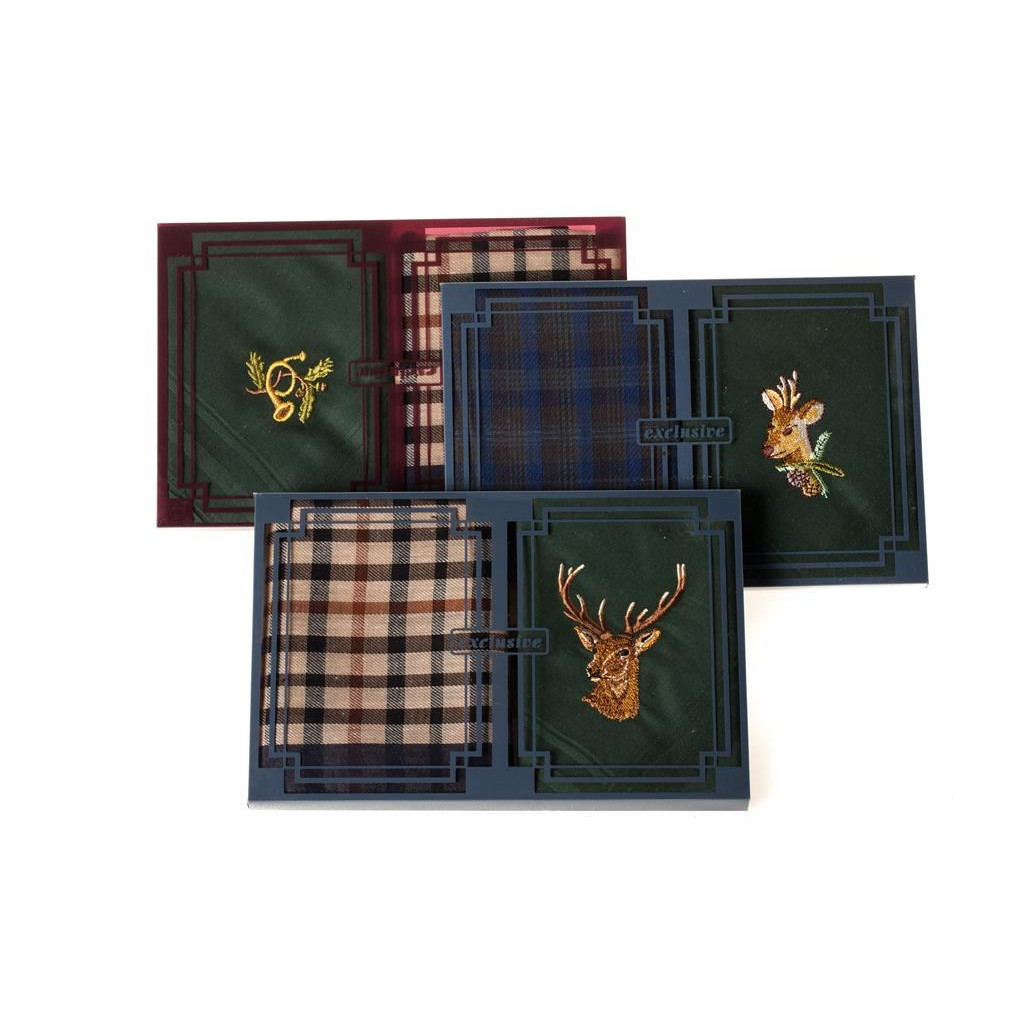 Pánské kapesníky myslivecké Etex M18 2 ks - olivové