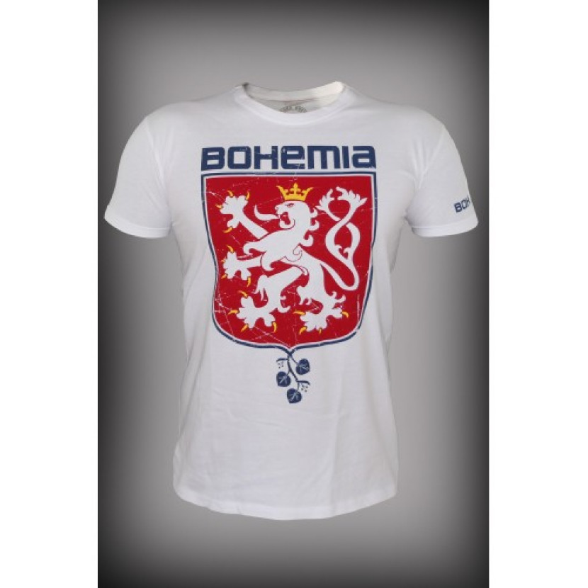 Triko pánské Česká krev Bohemia - bílé, XL