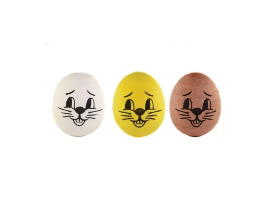 Duhová planeta Obličej zajíc malý - 1,5 cm - 10 ks