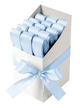 Ditipo Stuha dekorační taftová 15 mm x 3 m - světle modrá - 2815014