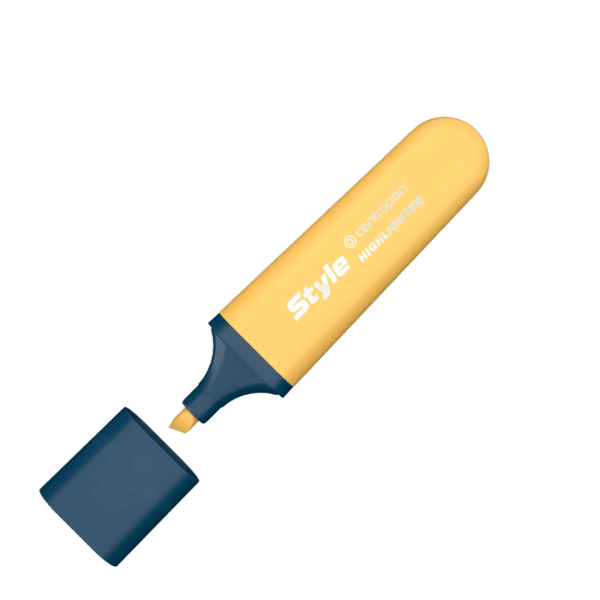 Centropen Zvýrazňovač Style Soft - oranžový - 6252/1