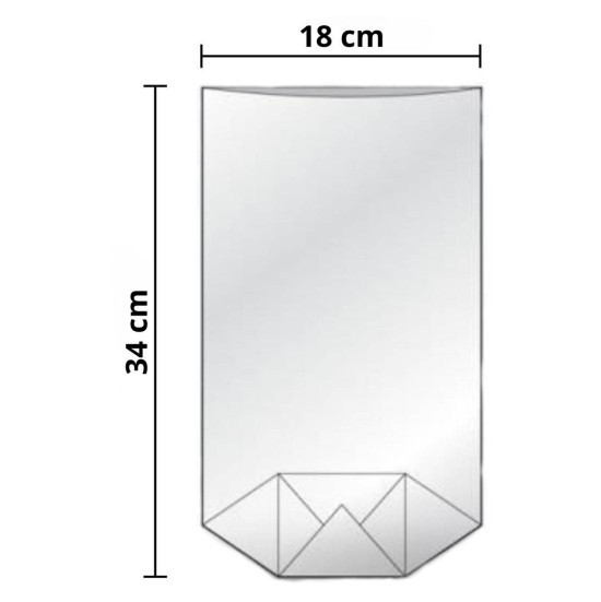 Greit Tatrafánový sáček s křížovým dnem - 180 x 340 mm