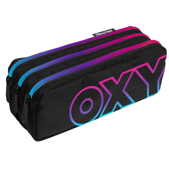 Oxybag Pouzdro etue - tři zipy - Rainbow pink - 8-89425