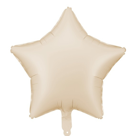 Balónek fóliový Hvězda béžová 48 cm