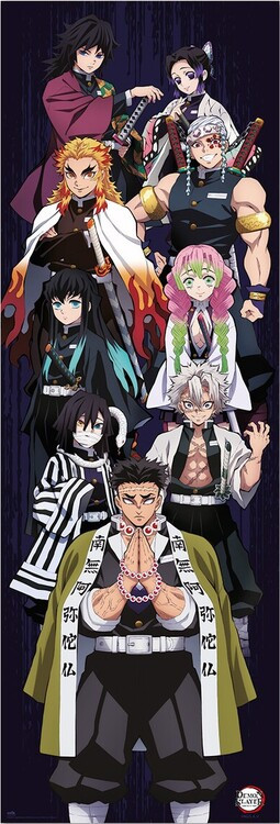 GRUPO ERIK Plakát, Obraz - Demon Slayer, 53 × 158 cm