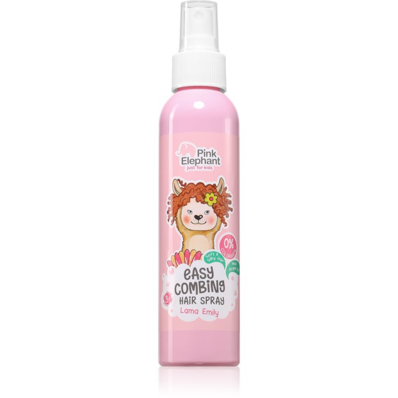 Pink Elephant Kids sprej pro snadné rozčesání vlasů pro děti Lama Emily 150 ml