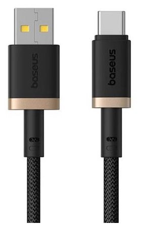 Rychlonabíjecí kabel Baseus Dura USB/USB-C 2m 60W černo zlatý