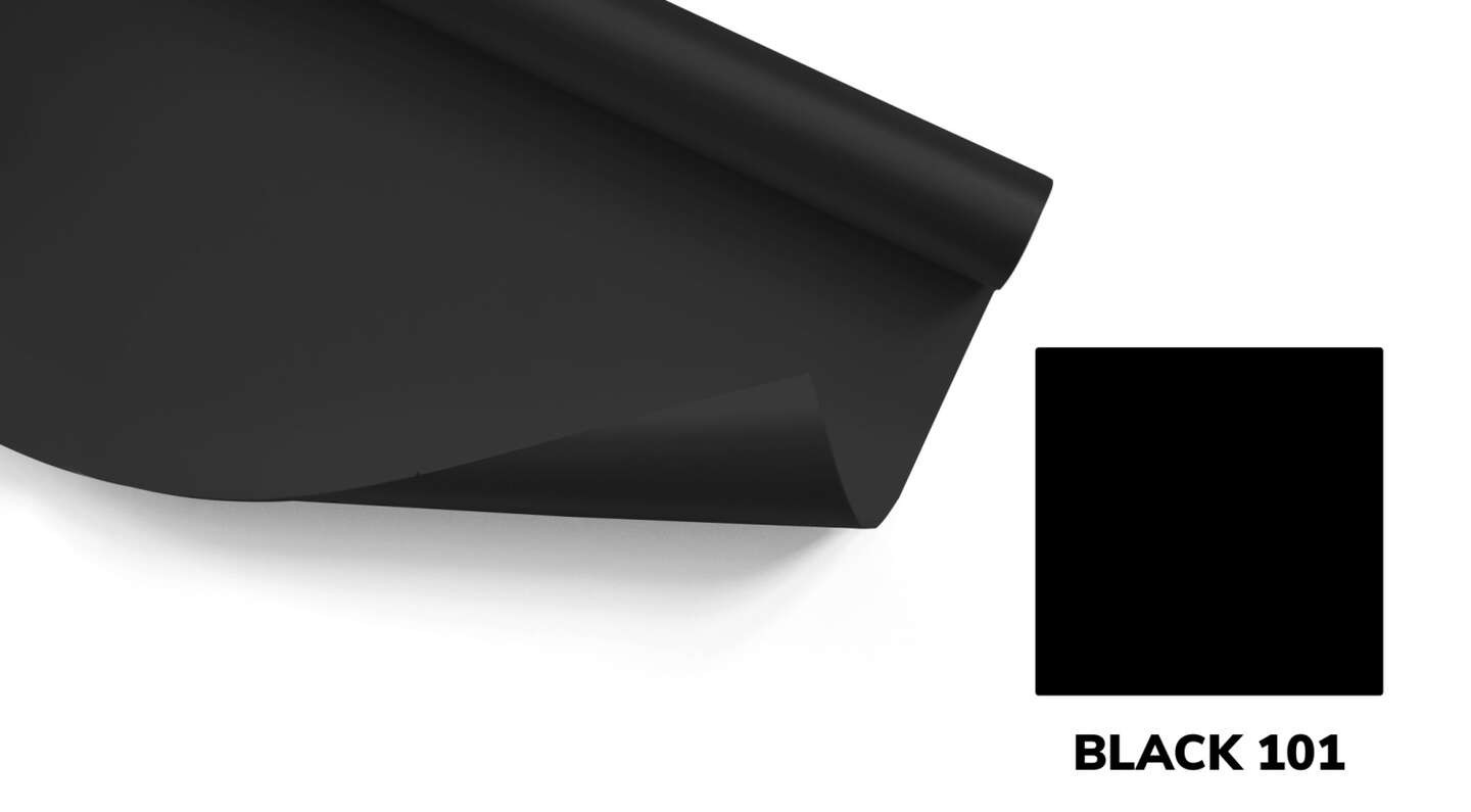 BD Backgrounds papírové pozadí 3,56 x 32 m Black