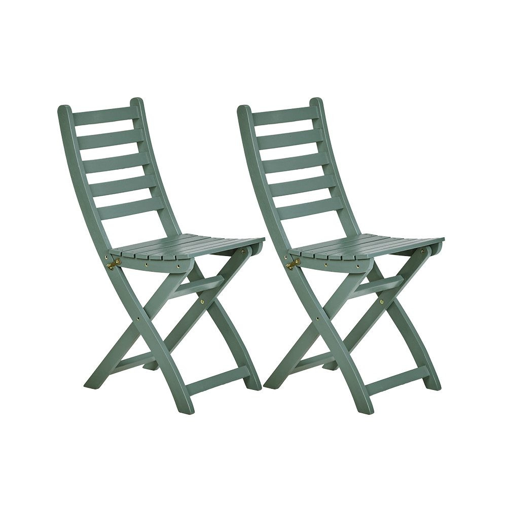 LODGE Skládací židle 2 kusy - šalvějová