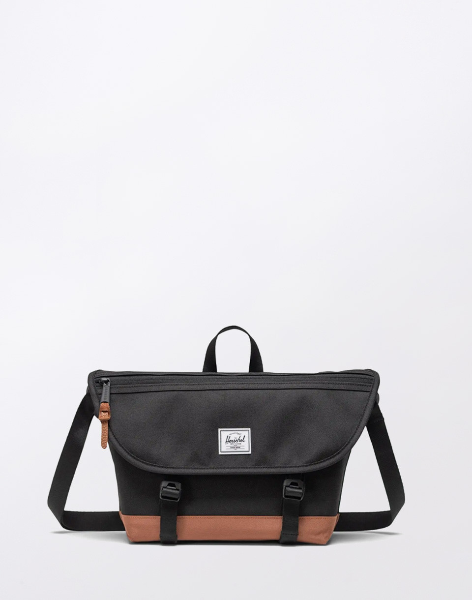 Herschel Supply Cove Small Messenger Black/Saddle Brown