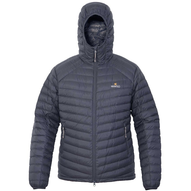 Warmpeace Ultralehká pánská péřová bunda s kapucí Warmpeace Minto Raven black