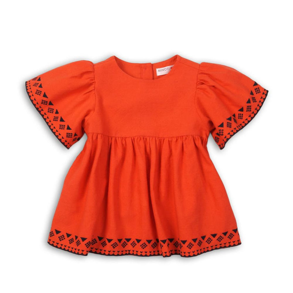 Tunika dívčí bavlněná, Minoti, Kenya 2, oranžová - 104/110 | 4/5let