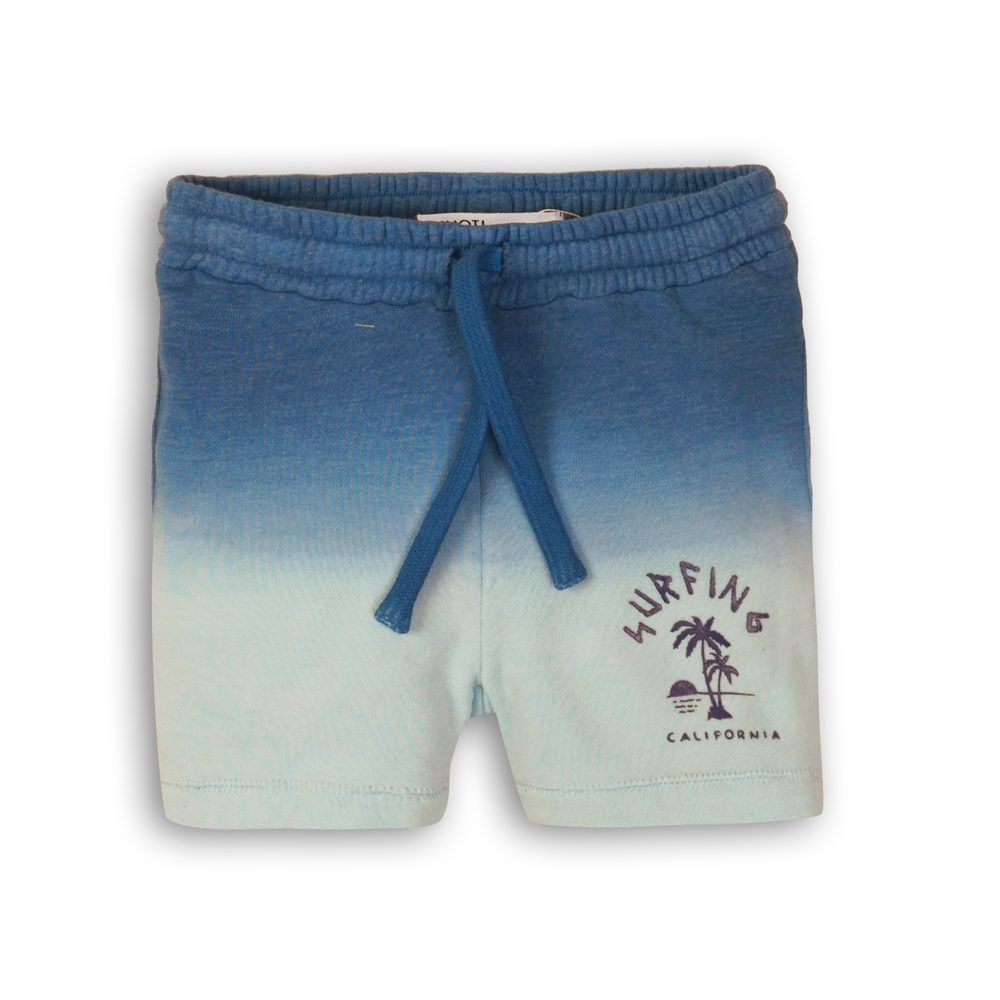 Kraťasy chlapecké teplákové, Minoti, Seek 5, modrá - 86/92 | 18-24m