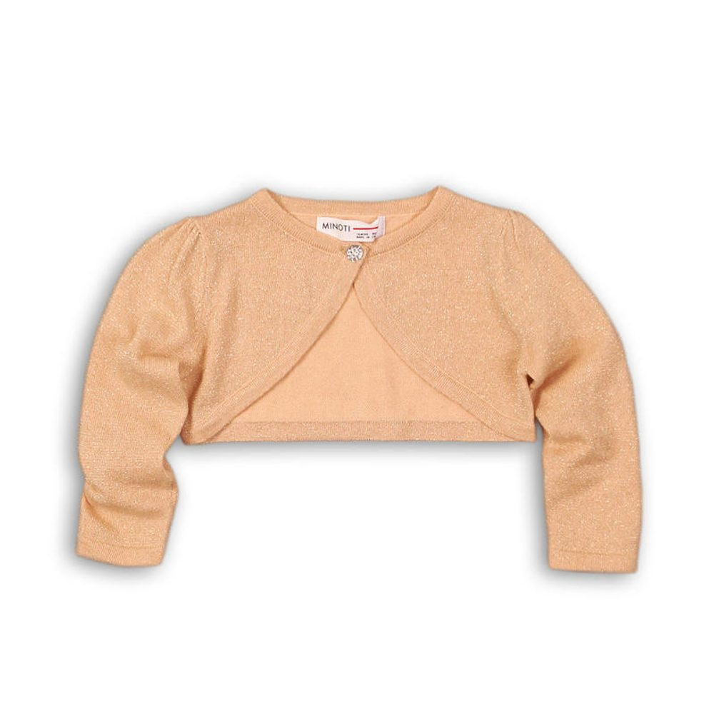 Svetr dívčí bolerko, Minoti, ENCHANTED 2, zlatá - 98/104 | 3/4let