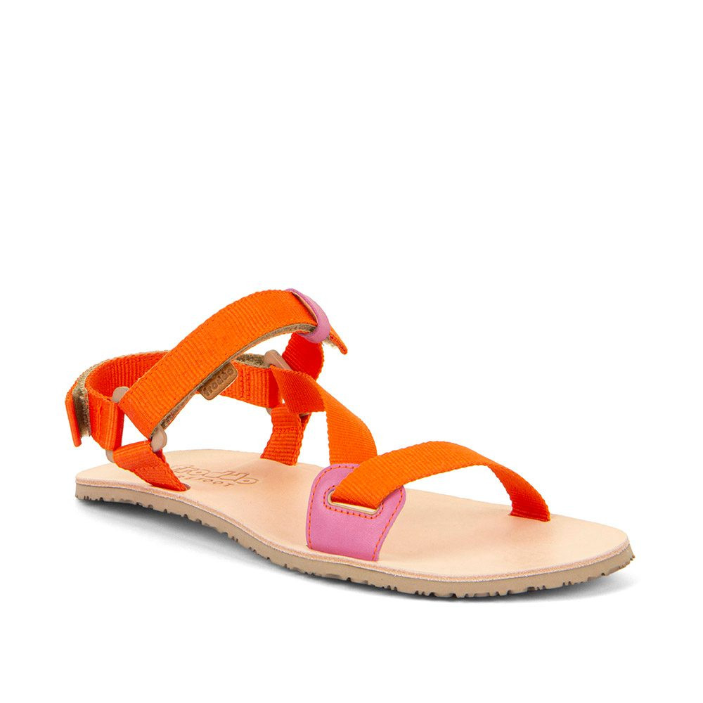Dívčí barefoot sandály FLEXY STRAPS Orange Froddo G3150284-5 oranžová - 36