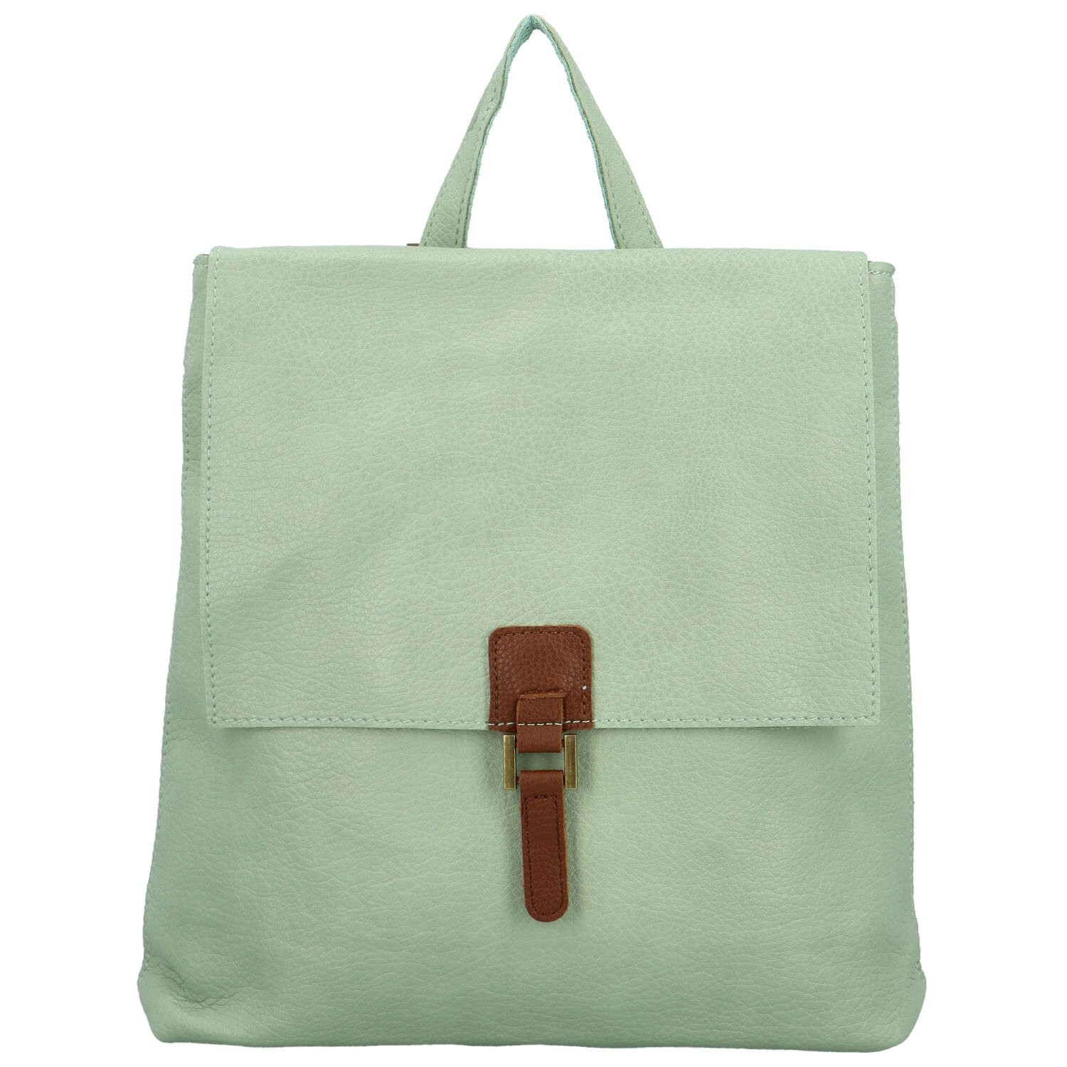 Stylový dámský koženkový kabelko-batoh Octtavius, modrozelený