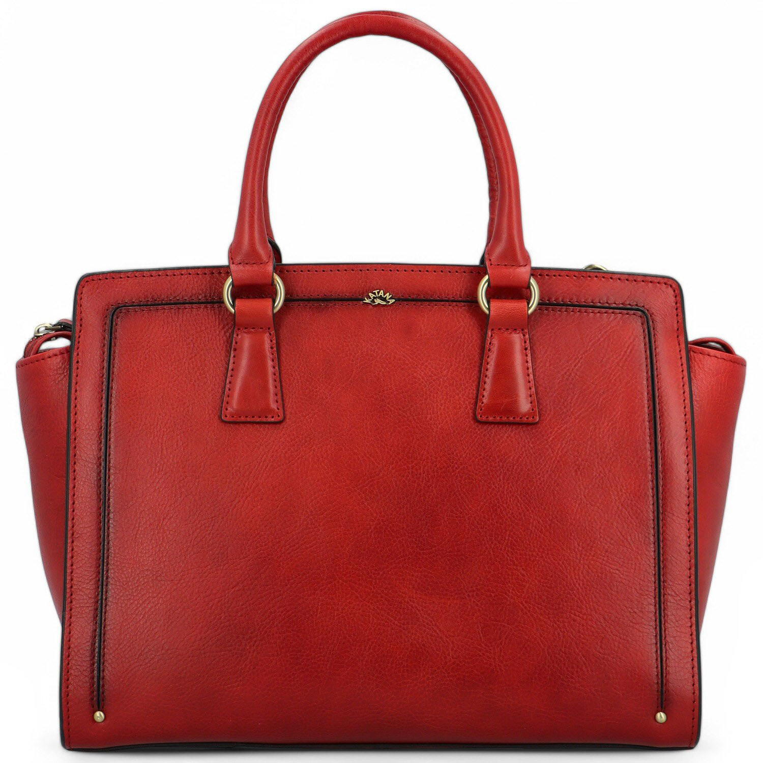 Dámská kožená kabelka do ruky červená - Katana Arinze červená
