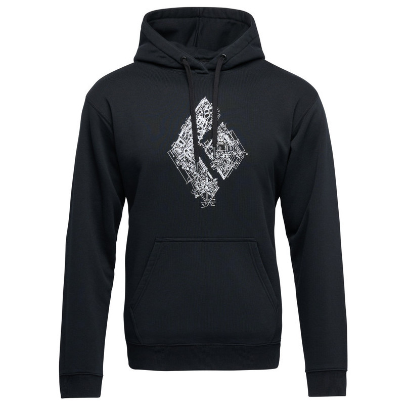Pánská mikina Black Diamond M Engineered Diamond Po Hoody Velikost: L / Barva: černá