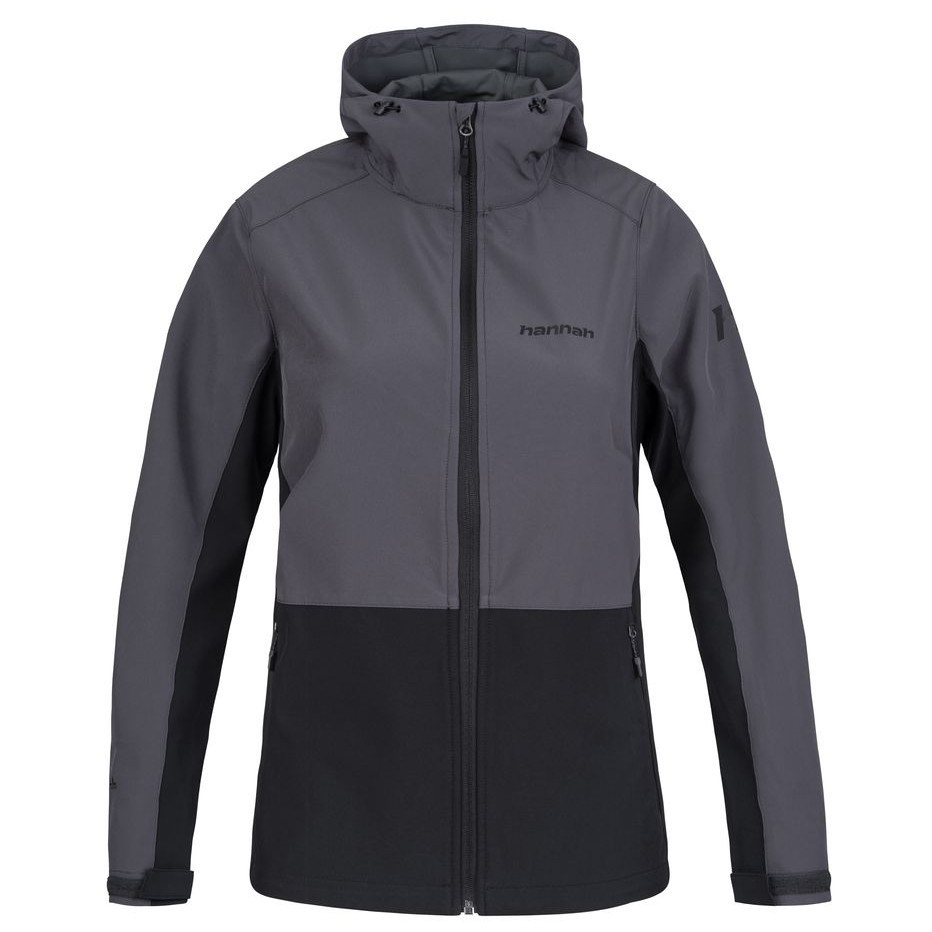 Dámská softshellová bunda Hannah Zury Lite Velikost: M / Barva: šedá/černá