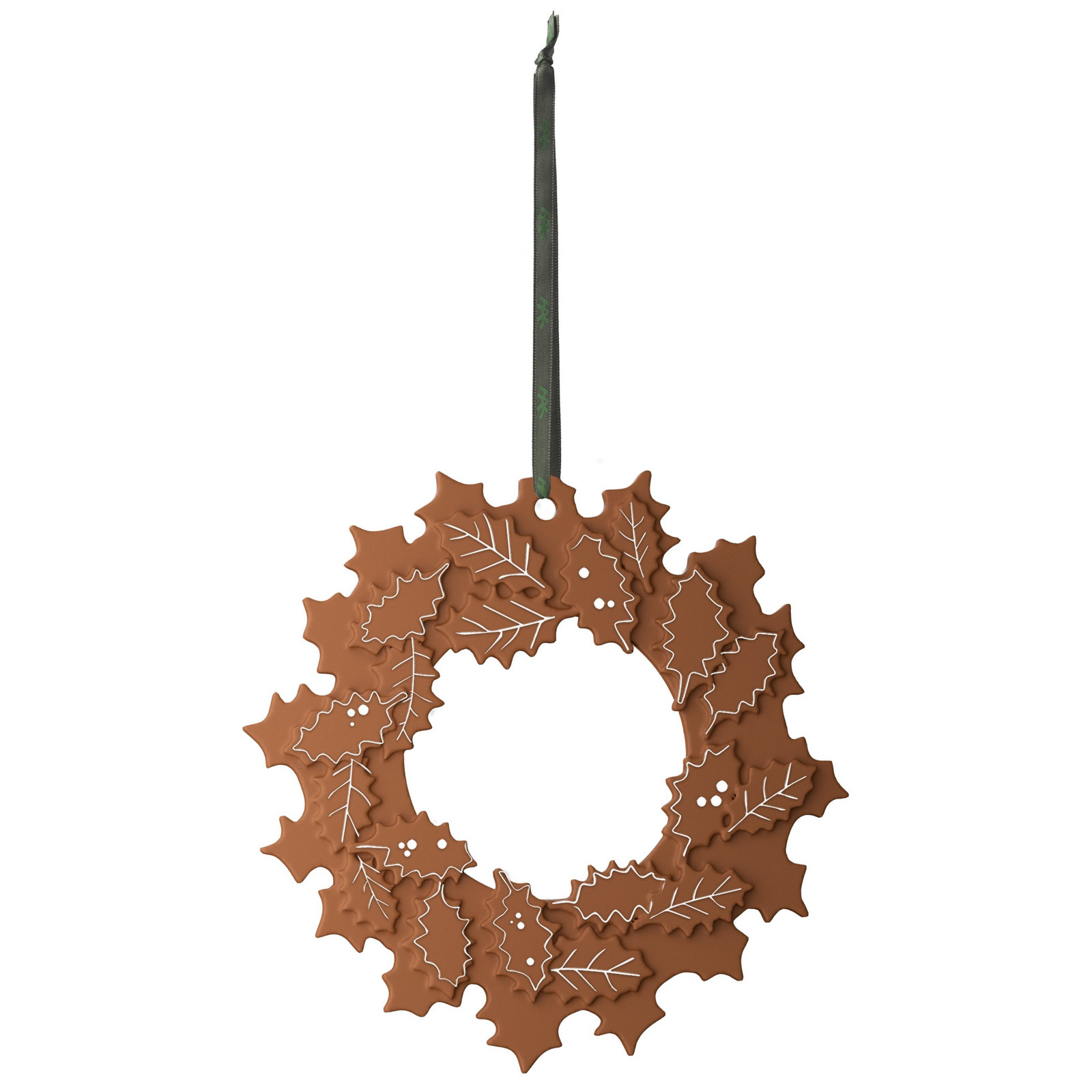 Vánoční dekorace GINGERBREAD GARLAND 18,5 cm, hnědá, kamenina, Kähler