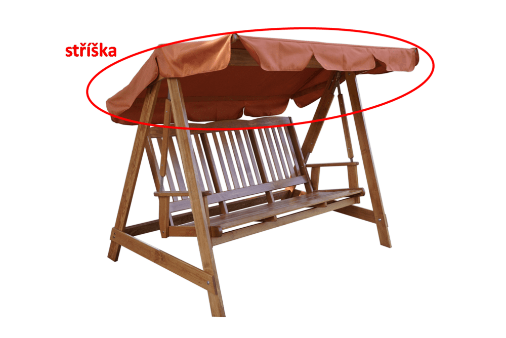 Stříška k houpačce ANETA / LUISA oranžová ROJAPLAST