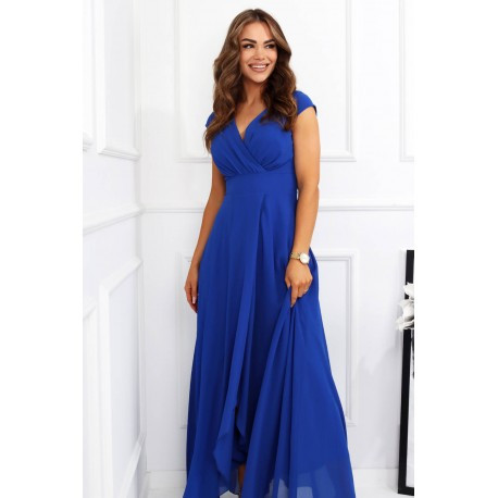 Dámské dlouhé šaty PENELOPE, Velikost 38, Barva Modrá Kartes 0030030