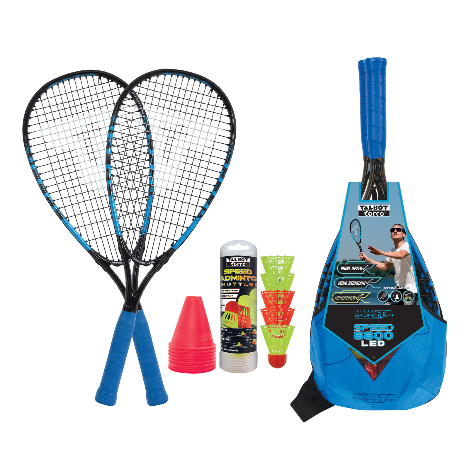 Speed badmintonový set TALBOT TORRO Speed 6600 LED