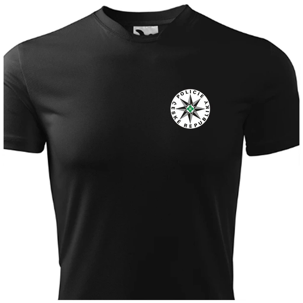 Triko funkční Striker znak Policie České republiky - černé, M