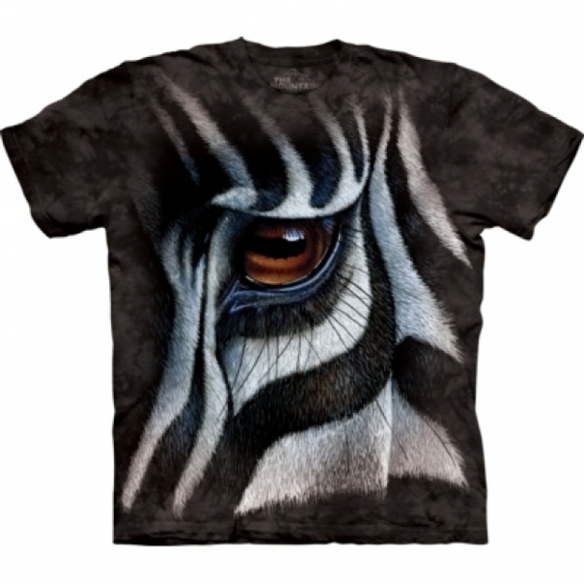 Tričko unisex The Mountain Zebra Eye - černé, S