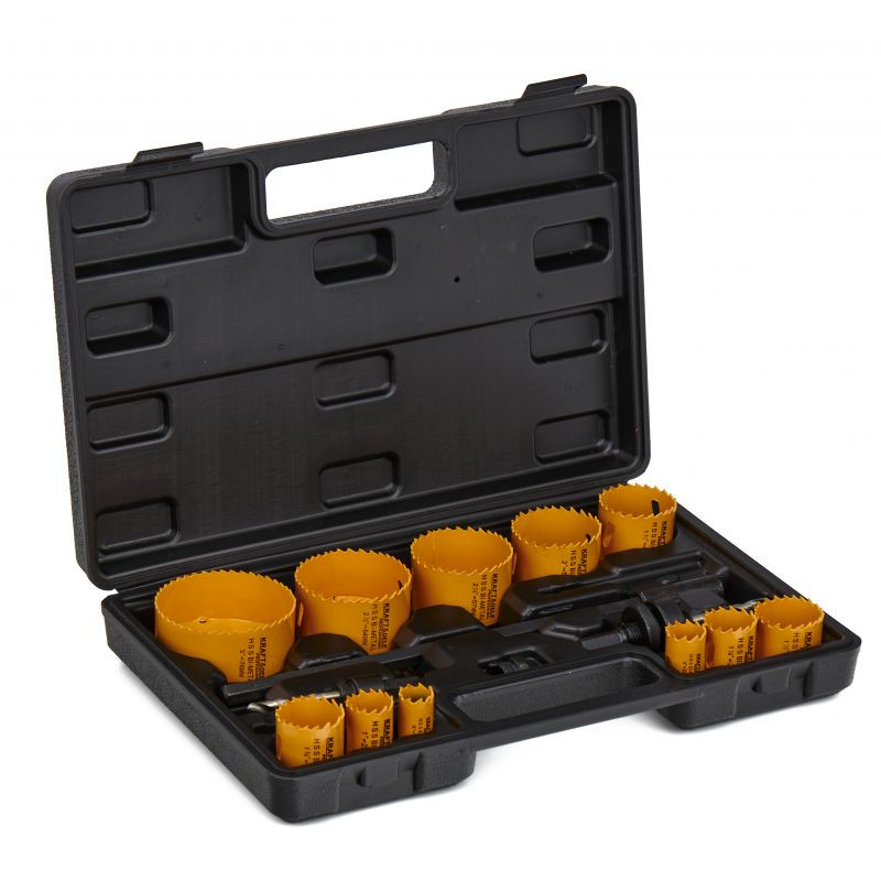 Kraft&Dele KD10758 Sada vykružovacích vrtáků do dřeva a kovu 17 ks