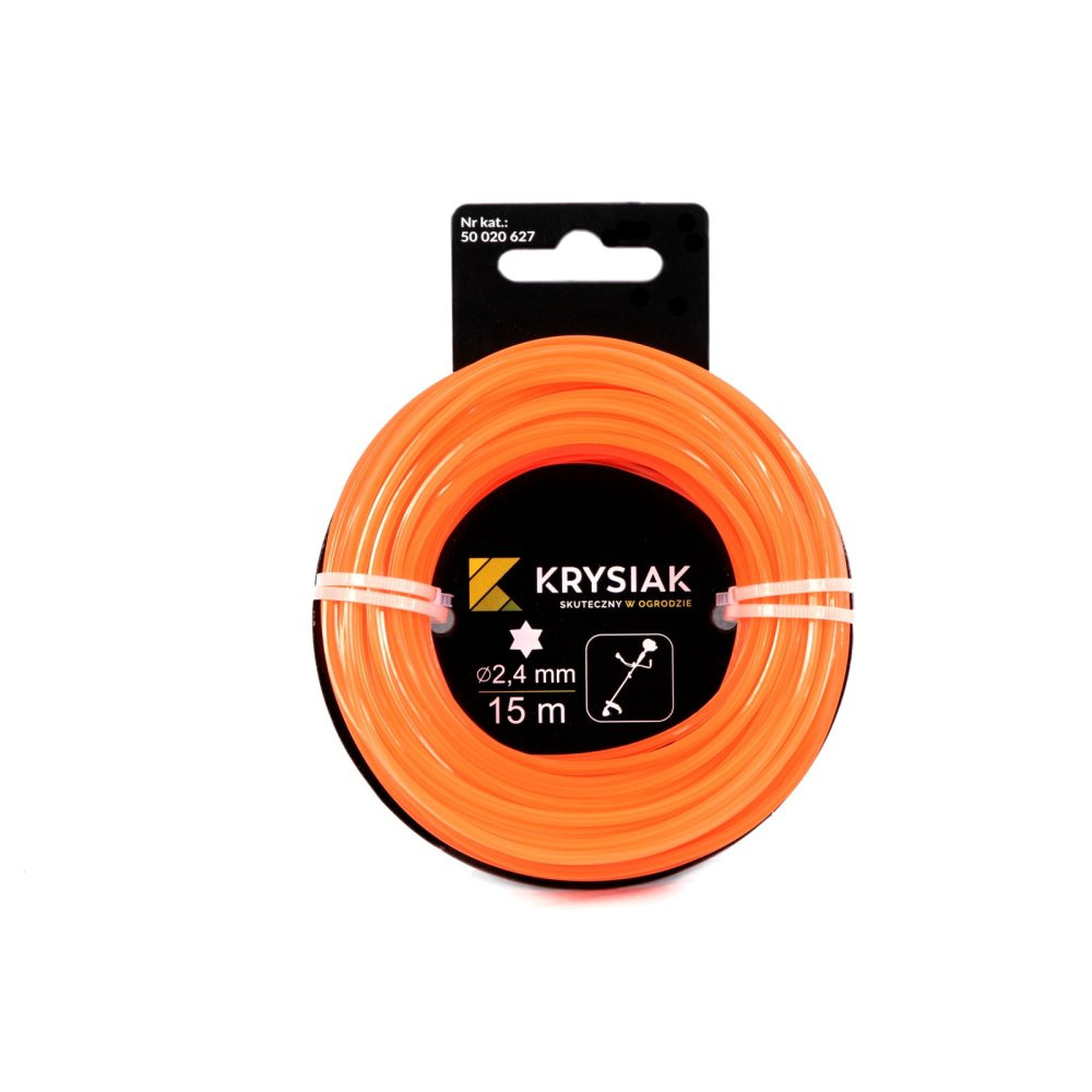KRYSIAK žací struna 2,4 mm 15m - hvězdice