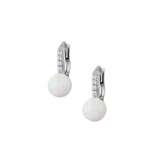 Náušnice se syntetickými opály 337-087-001152 2.55g