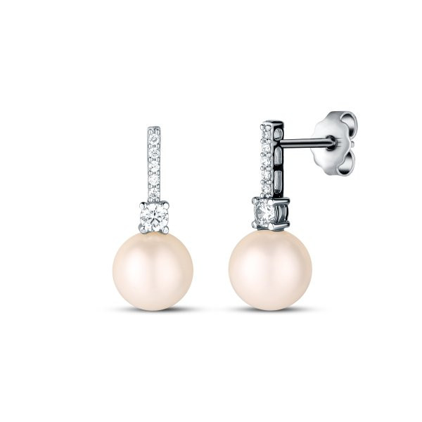 Náušnice s perlou 335-288-004300 2.55g