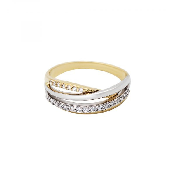 Prsten se syntetickými kameny 226-115-3554 52-3.45g