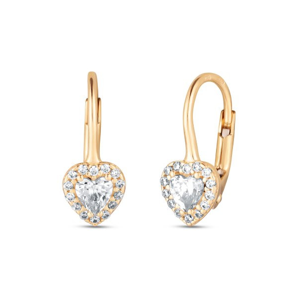 Náušnice se syntetickými kameny 236-087-002416 2.10g