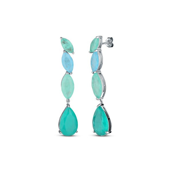 Náušnice se syntetickými kameny 136-391-085300-0000