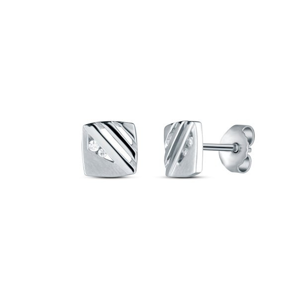 Náušnice se syntetickými kameny 136-635-076604-0000