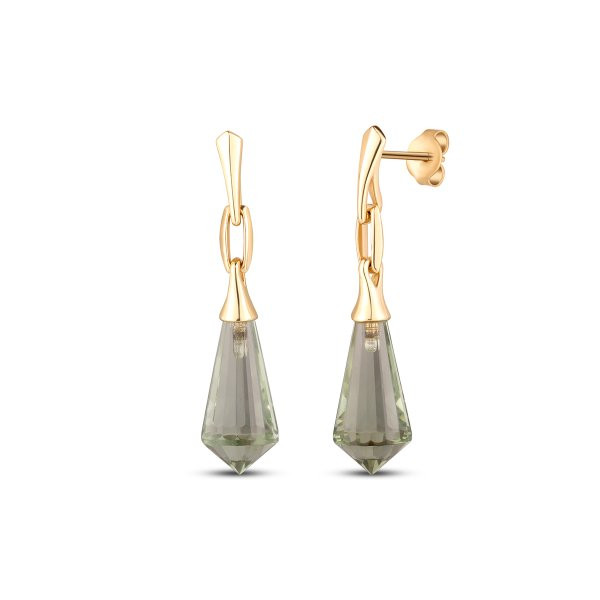 Náušnice s ametystem 234-956-GA2400 4.35g