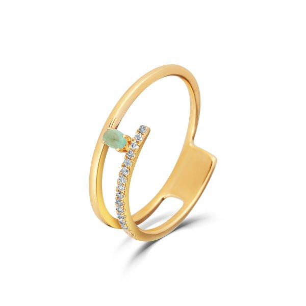 Prsten s brilianty 224-403-E535 58-2.15g