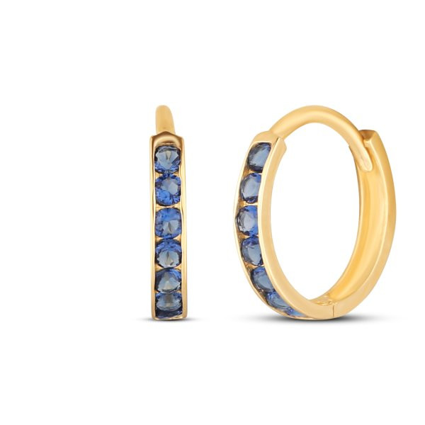 Náušnice se syntetickými kameny 236-238-BS0581 0.60g