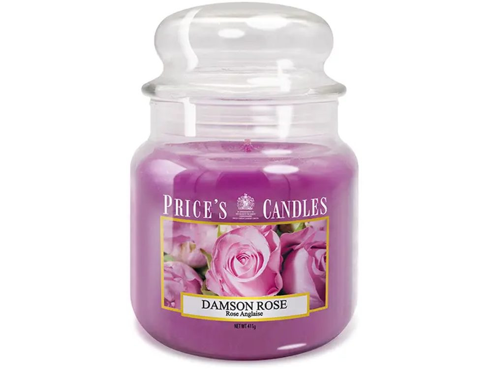 Price’s PRICE'S MIDI svíčka ve skle Purpurová růže - hoření 90h