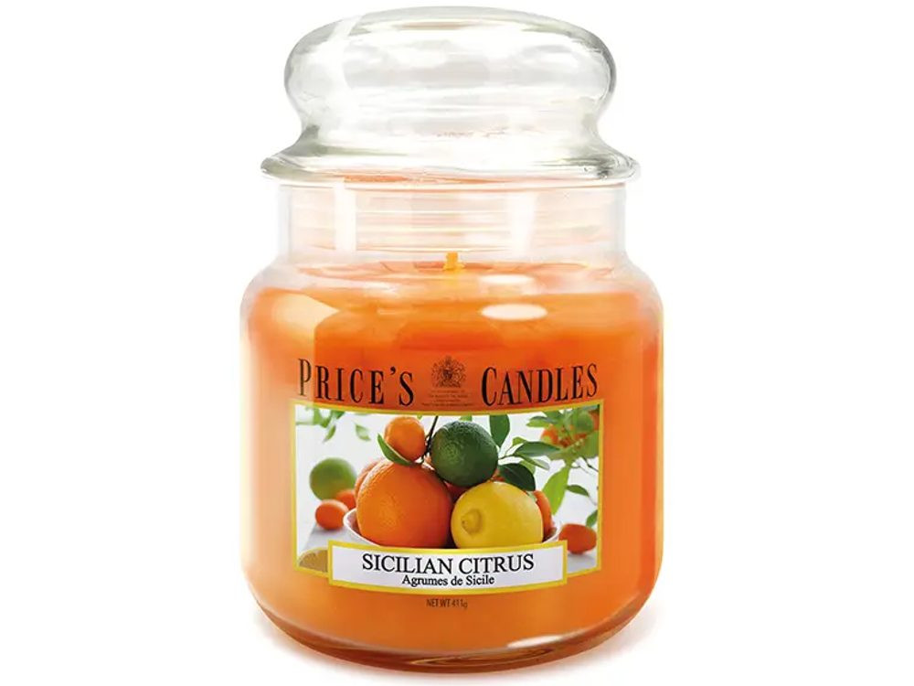 Price’s PRICE'S MIDI svíčka ve skle Sicilské citrusy - hoření 90h